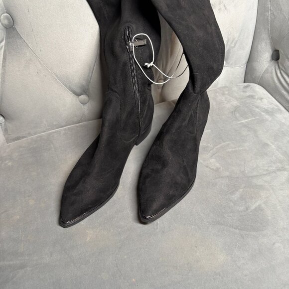 Marc Fisher Black Suede Over-the-Knee Boots – Women’s Size 5.5 - Picture 5 of 9